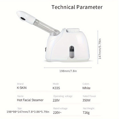 HydraSteam™ – Soin Visage Profond & Détox par Vapeur Nano