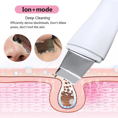 SkinWave | Spatule Ultrasonique Nettoyante & Lifting Visage 4-en-1