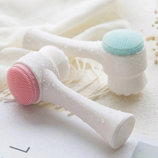 GlowTouch – Brosse Double Action en Silicone | Nettoyage Doux & Effet Spa